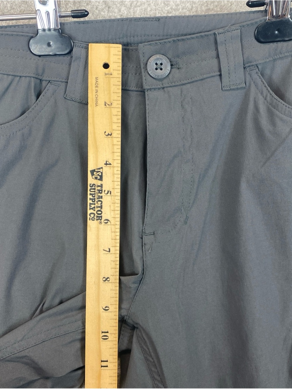 Eddie Bauer Gorpcore Pants Womens Sz 6 Capri Gray Hiking Performance Trail - Picture 5 of 10